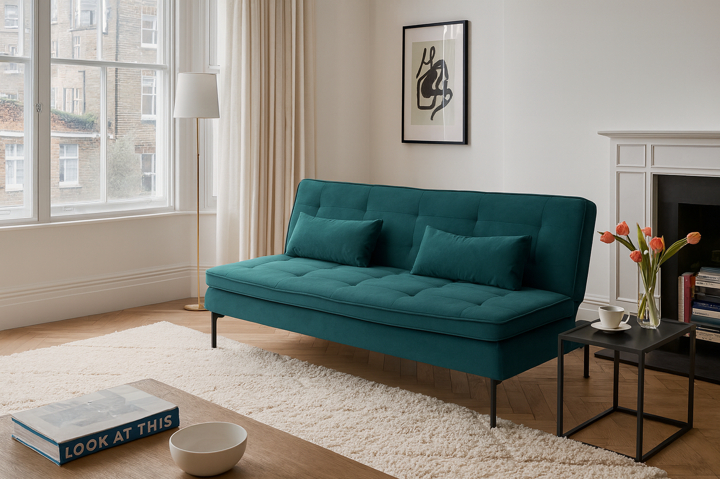 Model 11 Dreisitzer-Schlafsofa