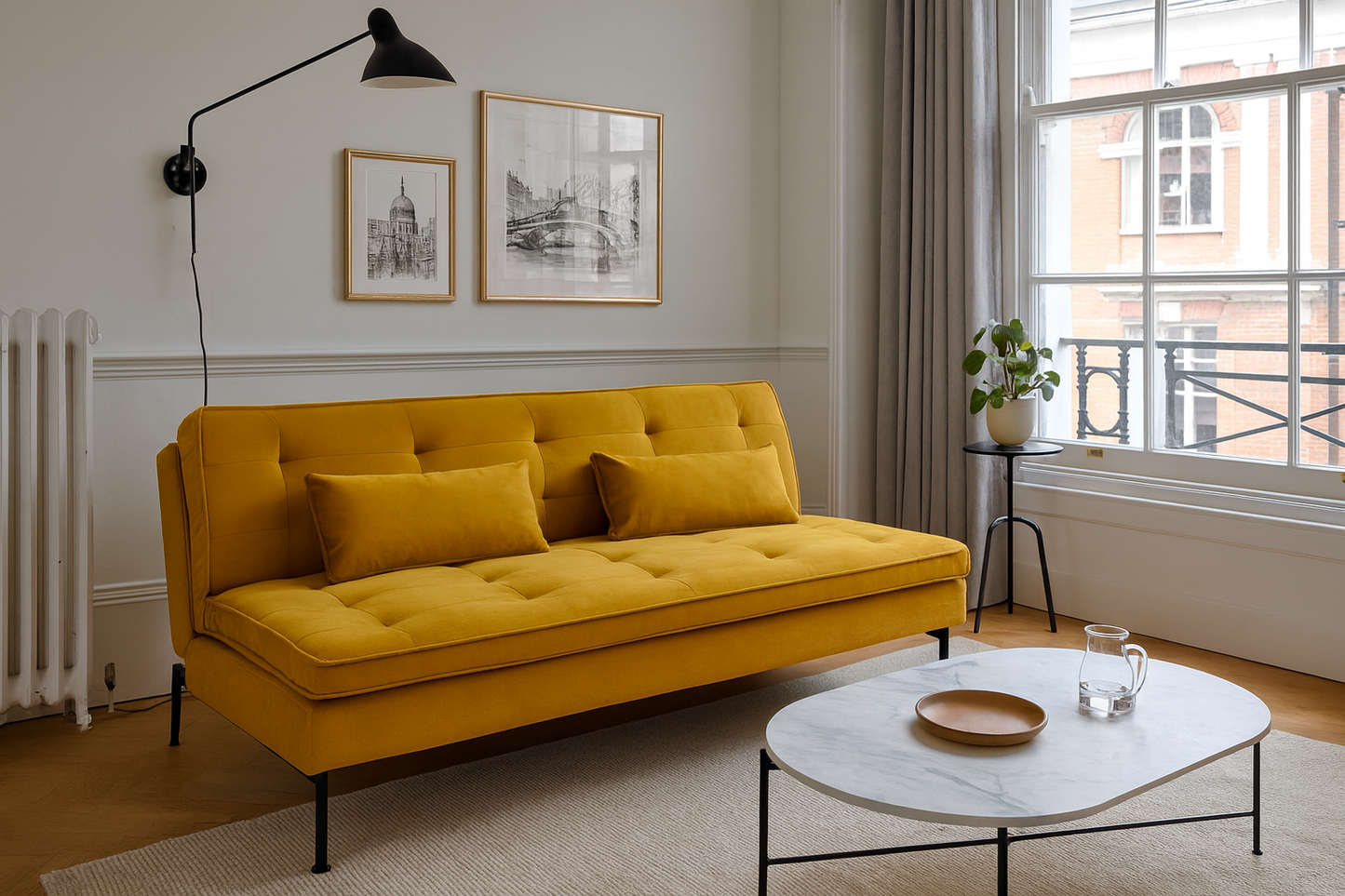 Model 11 Dreisitzer-Schlafsofa