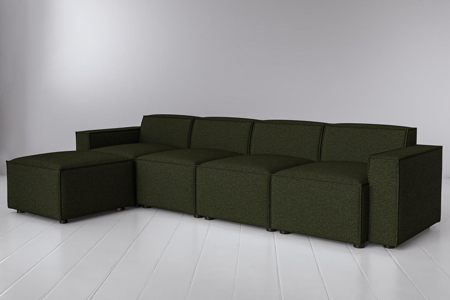 Viersitzer-Sofa Model 03 mit Chaiselongue links