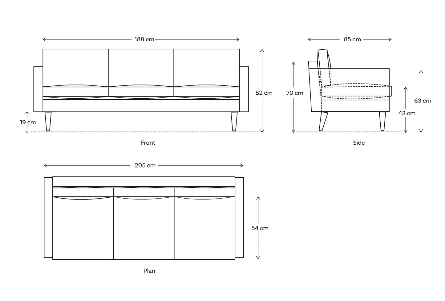 Model 01 3-Seater Sofa