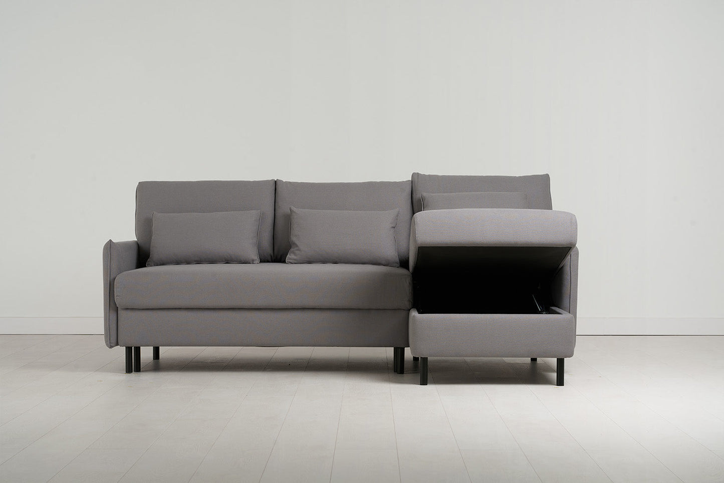 Dreisitzer-Schlafsofa Model 12 mit Chaiselongue rechts