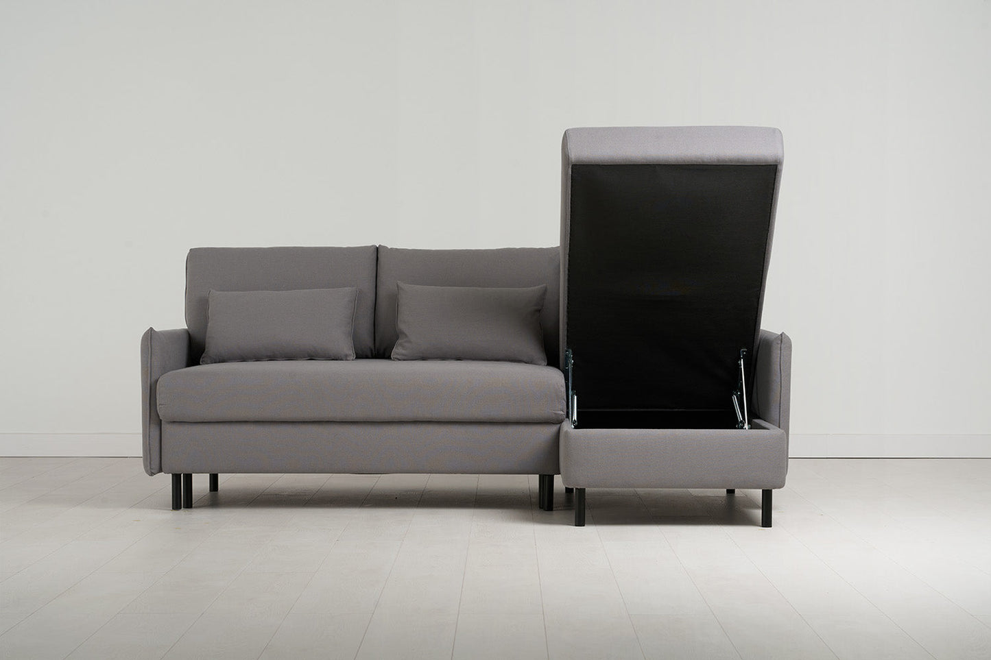 Dreisitzer-Schlafsofa Model 12 mit Chaiselongue rechts