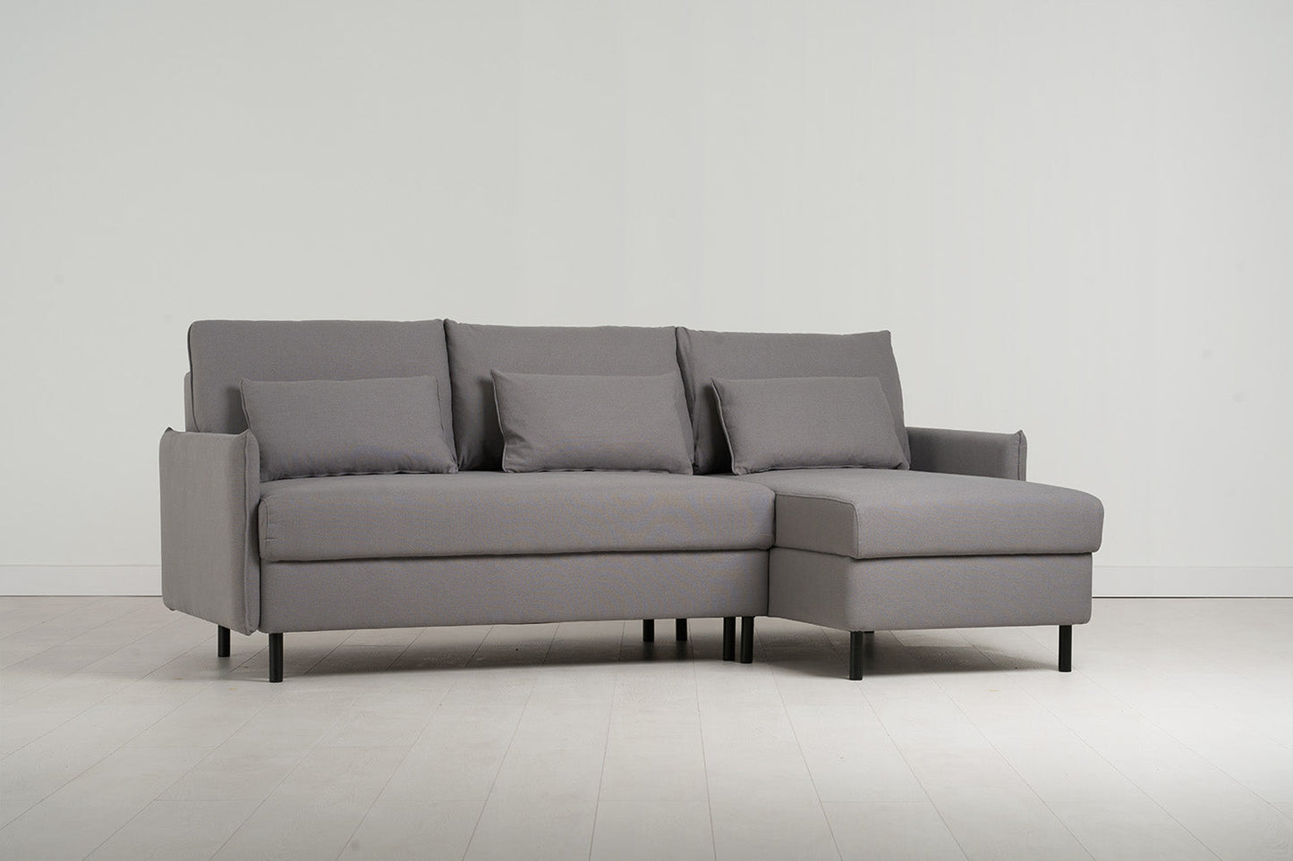 Dreisitzer-Schlafsofa Model 12 mit Chaiselongue rechts