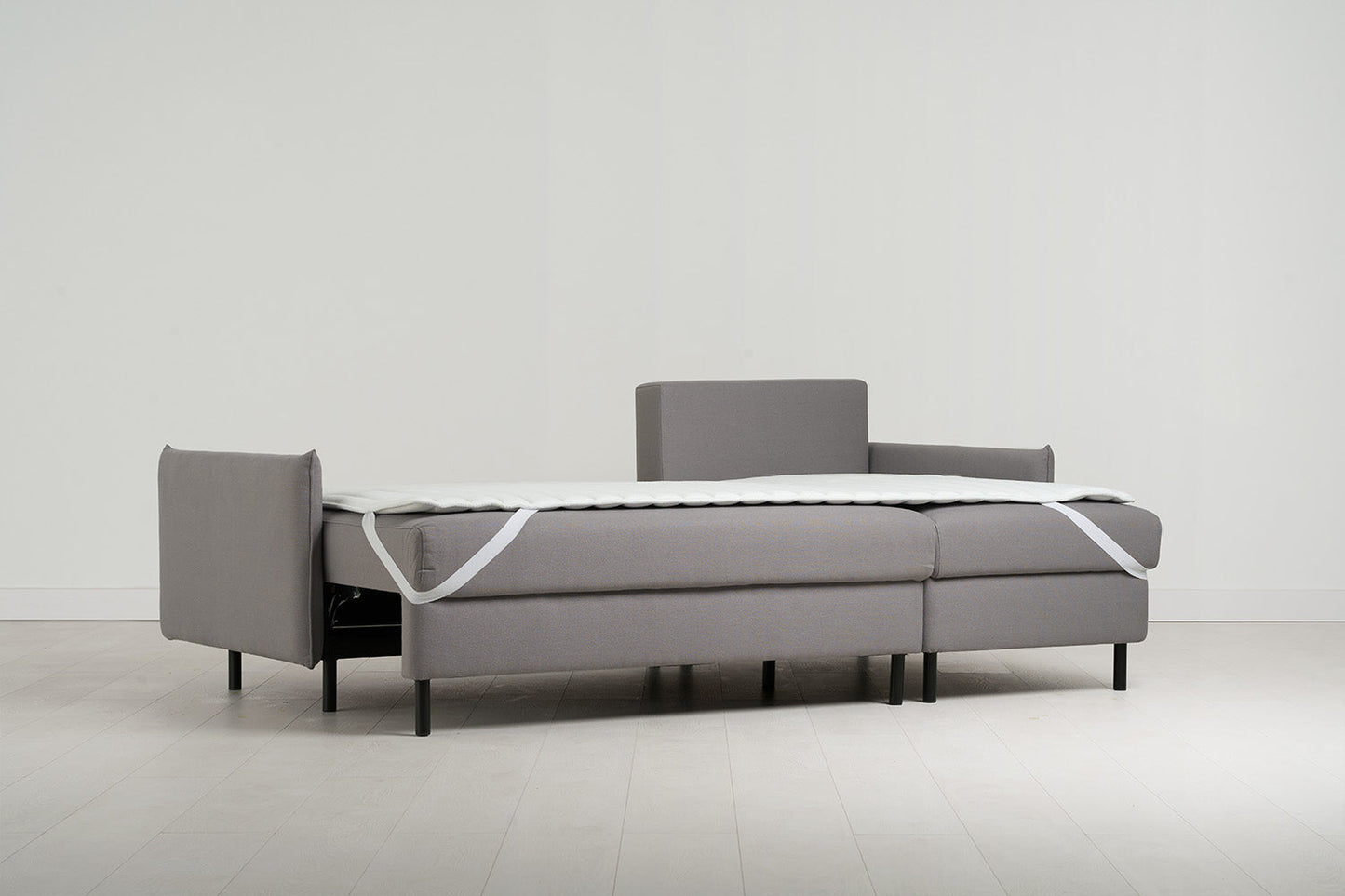 Dreisitzer-Schlafsofa Model 12 mit Chaiselongue rechts
