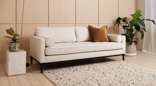 ivory boucle sofas