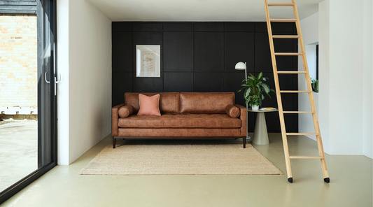 faux leather sofas