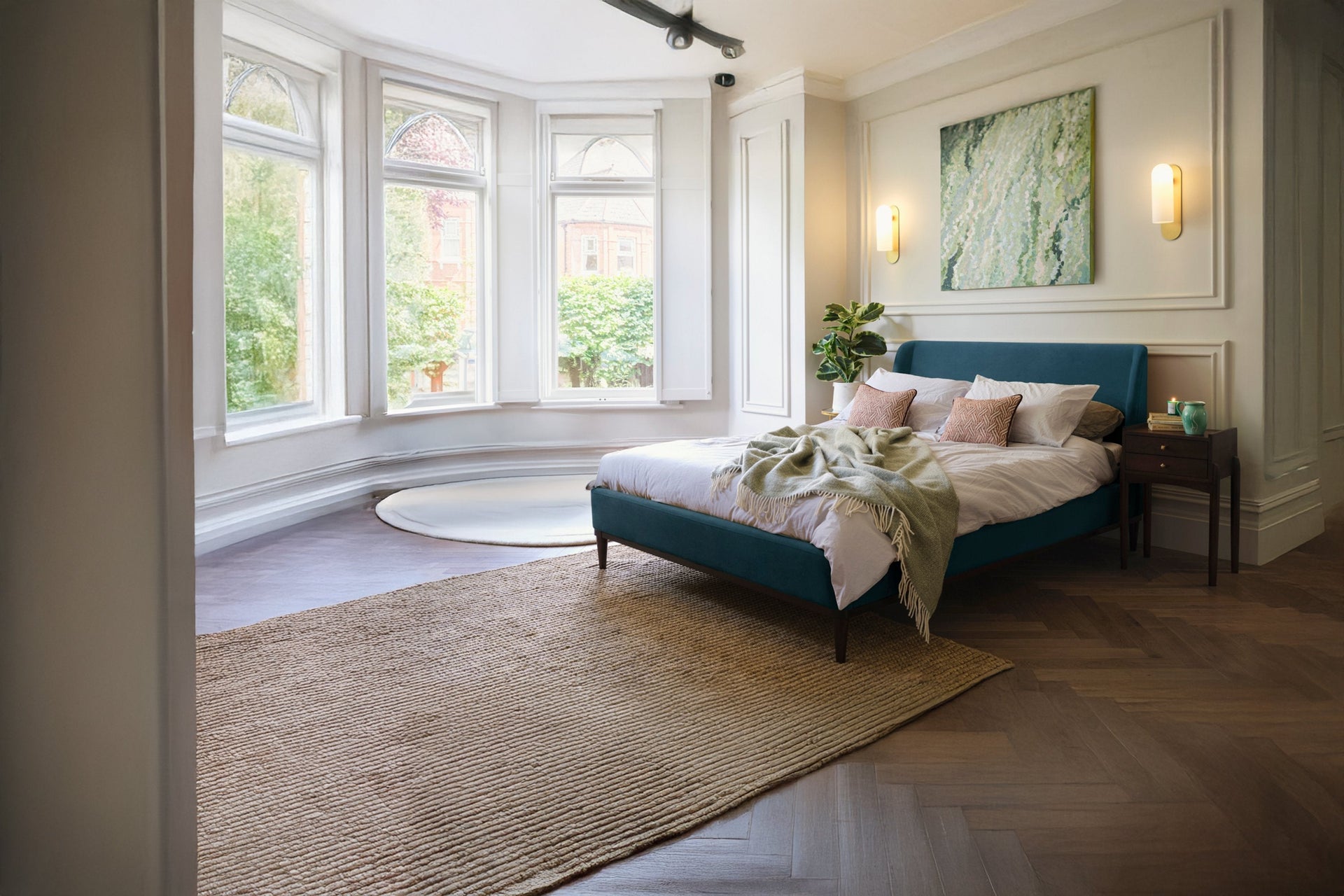 Upholstered King Size Bed