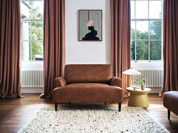 Faux Leather Armchairs 