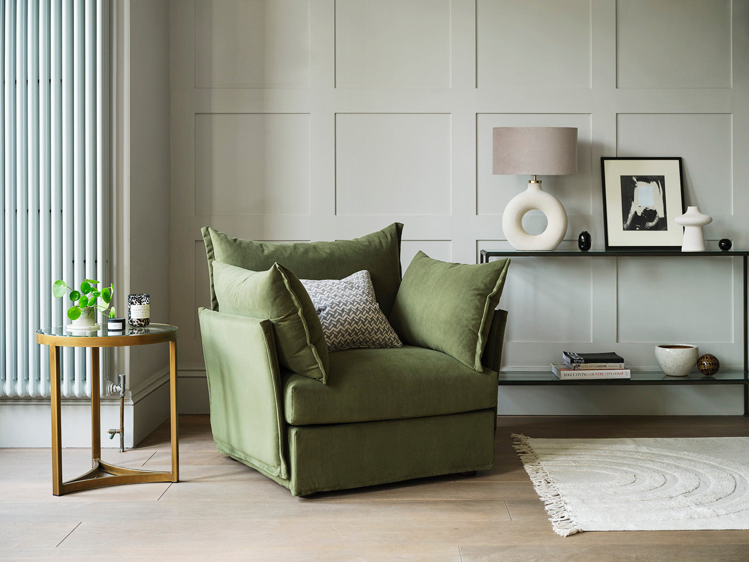 Green Armchairs