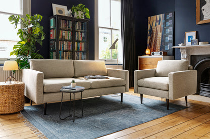 Zweisitzer-Sofa Model 01, Steingrau