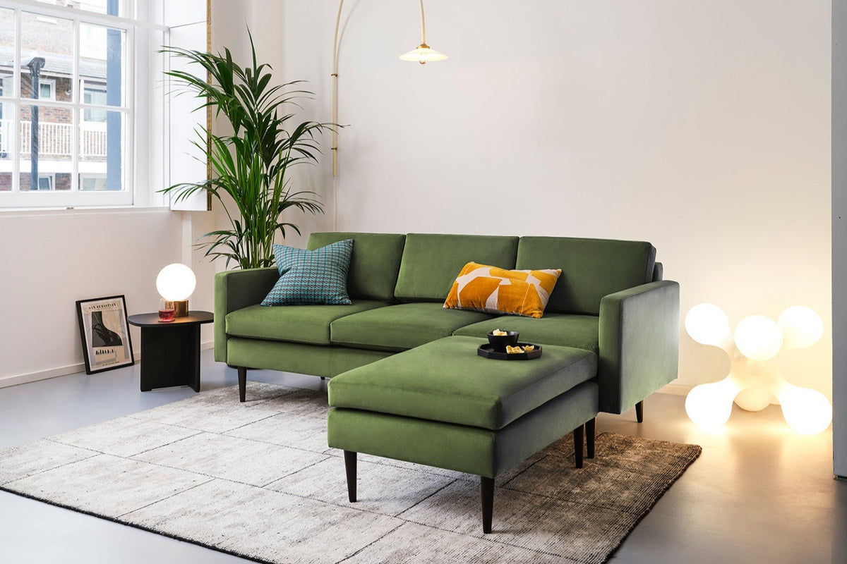 Dreisitzer-Sofa Model 01 mit Ecke links