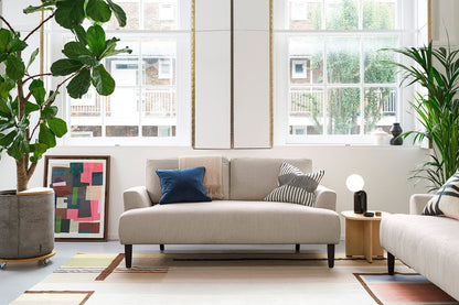 Zweisitzer-Sofa Model 05, Steingrau