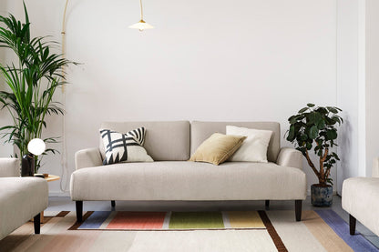 Dreisitzer-Sofa Model 05, Steingrau