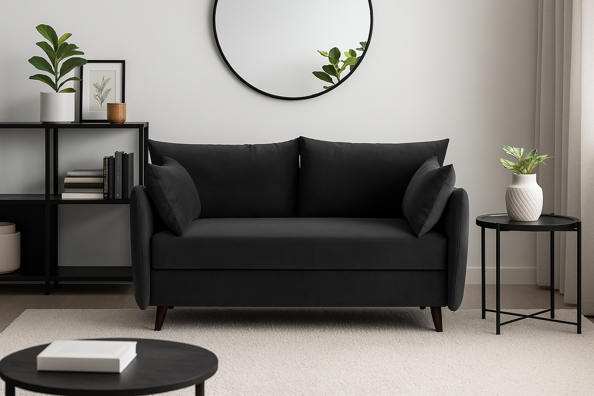 Model 08 Sofa Bed 2.5 Seater, Charcoal