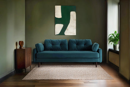 Model 04 Dreisitzer-Schlafsofa, Blaugrün