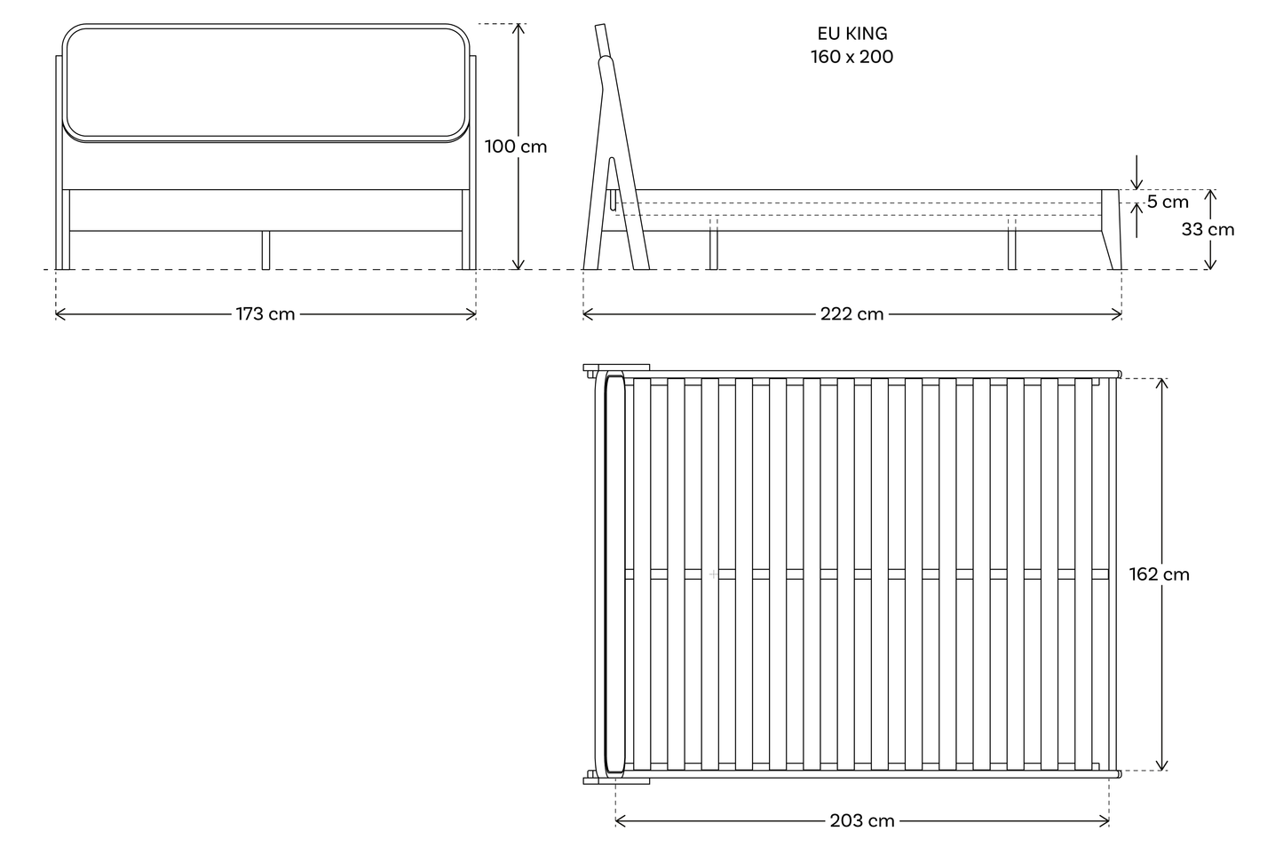 Bett 04 160cm x 200cm