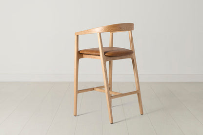 Barhocker 01, Eiche / Ahornbraun