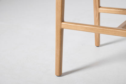 Barhocker 01, Eiche / Ahornbraun