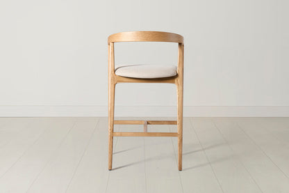 Barhocker 01, Eiche / Hellbeige