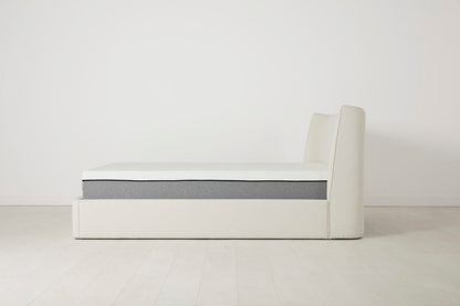Bett 03 180cm x 200cm,  Elfenbeinfarbe
