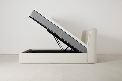 Bett 03 180cm x 200cm,  Elfenbeinfarbe