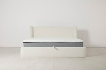 Bett 03 180cm x 200cm,  Elfenbeinfarbe