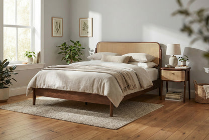 Bett 04 140cm x 200cm, Walnut