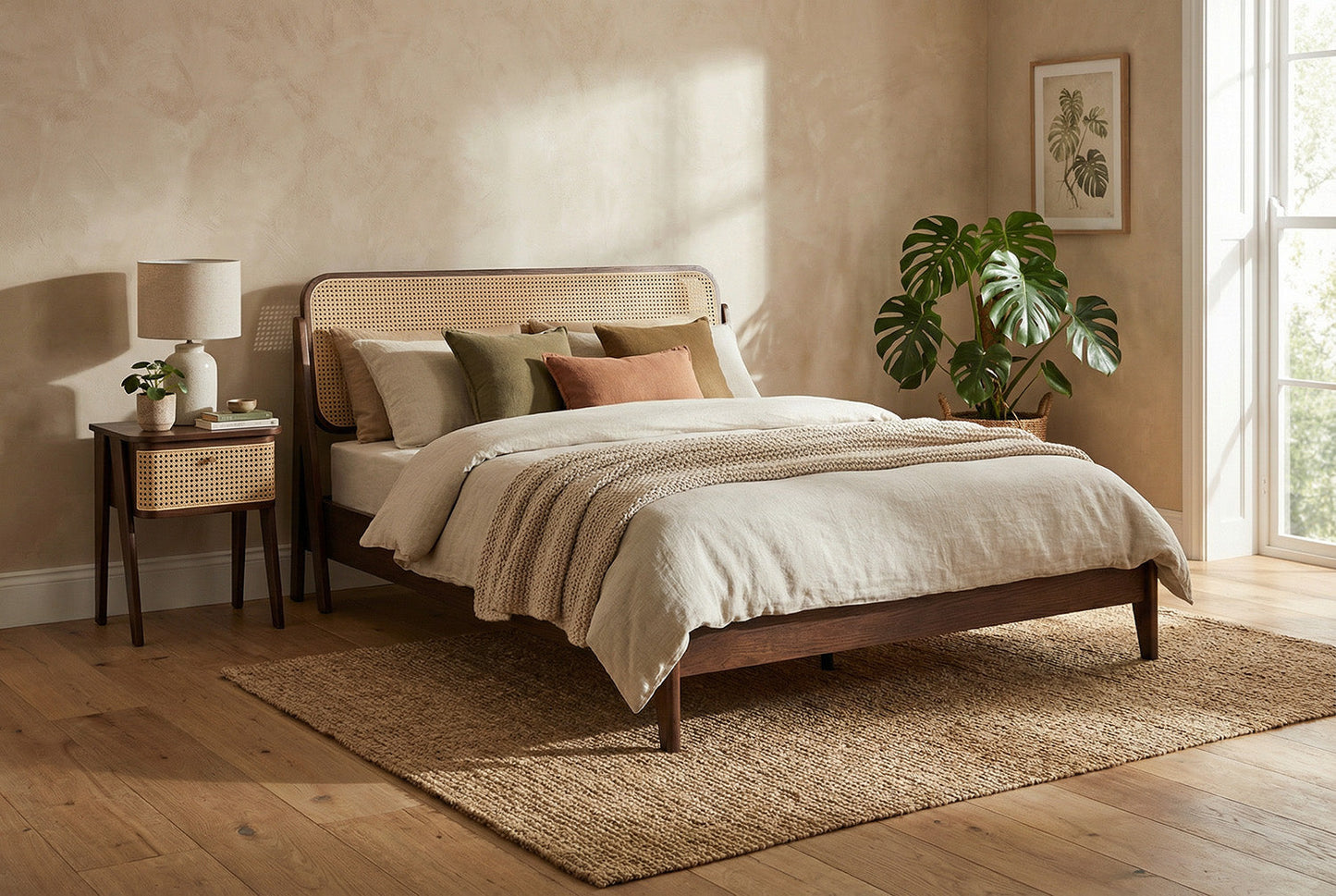 Bed 04 160cm x 200cm, Walnut