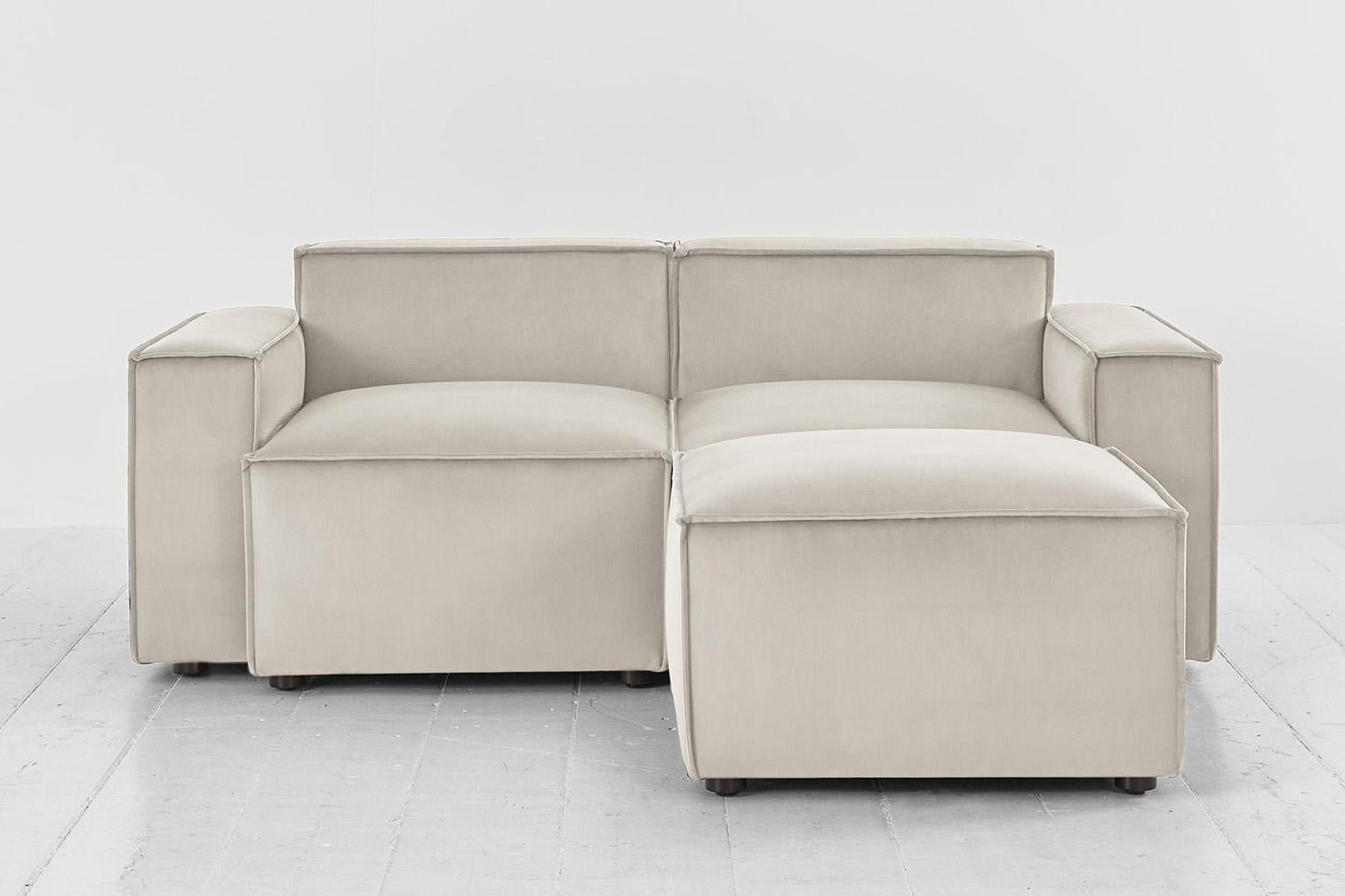 Model 03 2-Seater Right Chaise Sofa, Bone