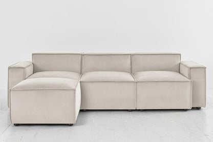 Model 03 3-Seater Left Chaise Sofa, Bone