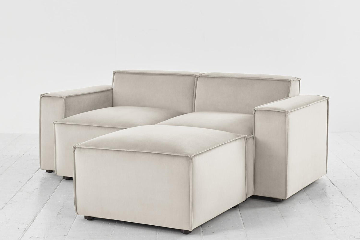 Model 03 2-Seater Right Chaise Sofa, Bone