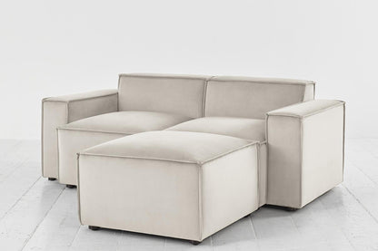 Model 03 2-Seater Right Chaise Sofa, Bone