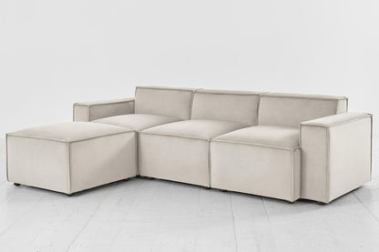 Model 03 3-Seater Left Chaise Sofa, Bone