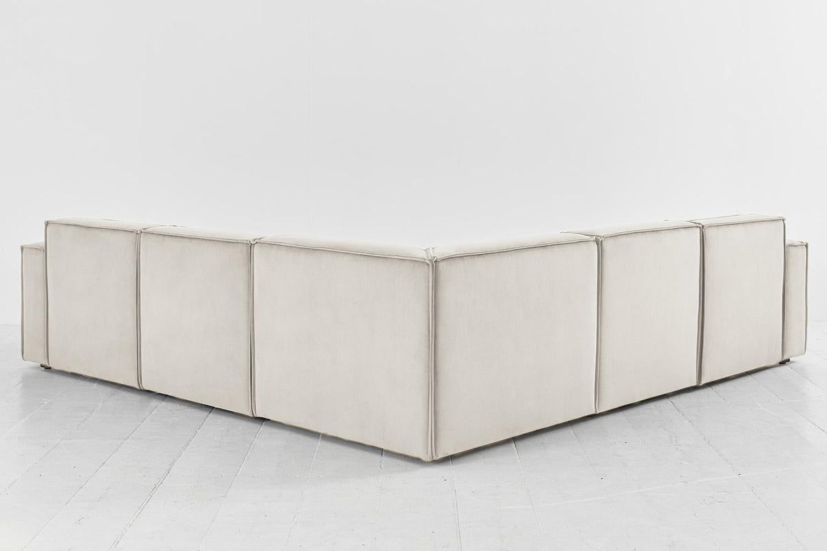 Model 03 Corner Sofa with Ottoman, Bone