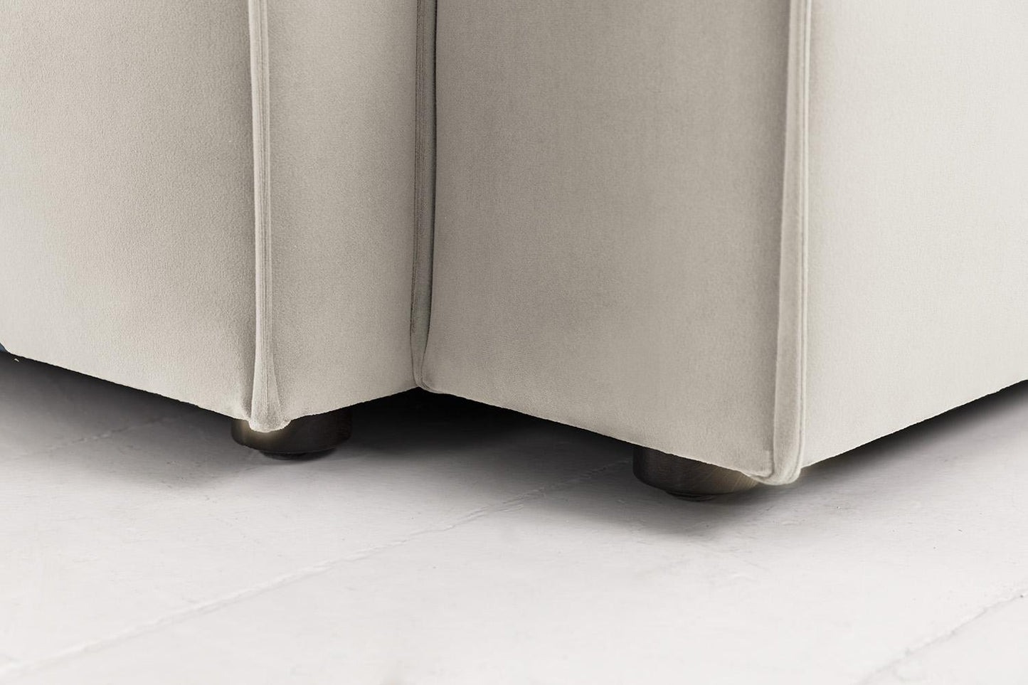 Model 03 Corner Sofa with Ottoman, Bone