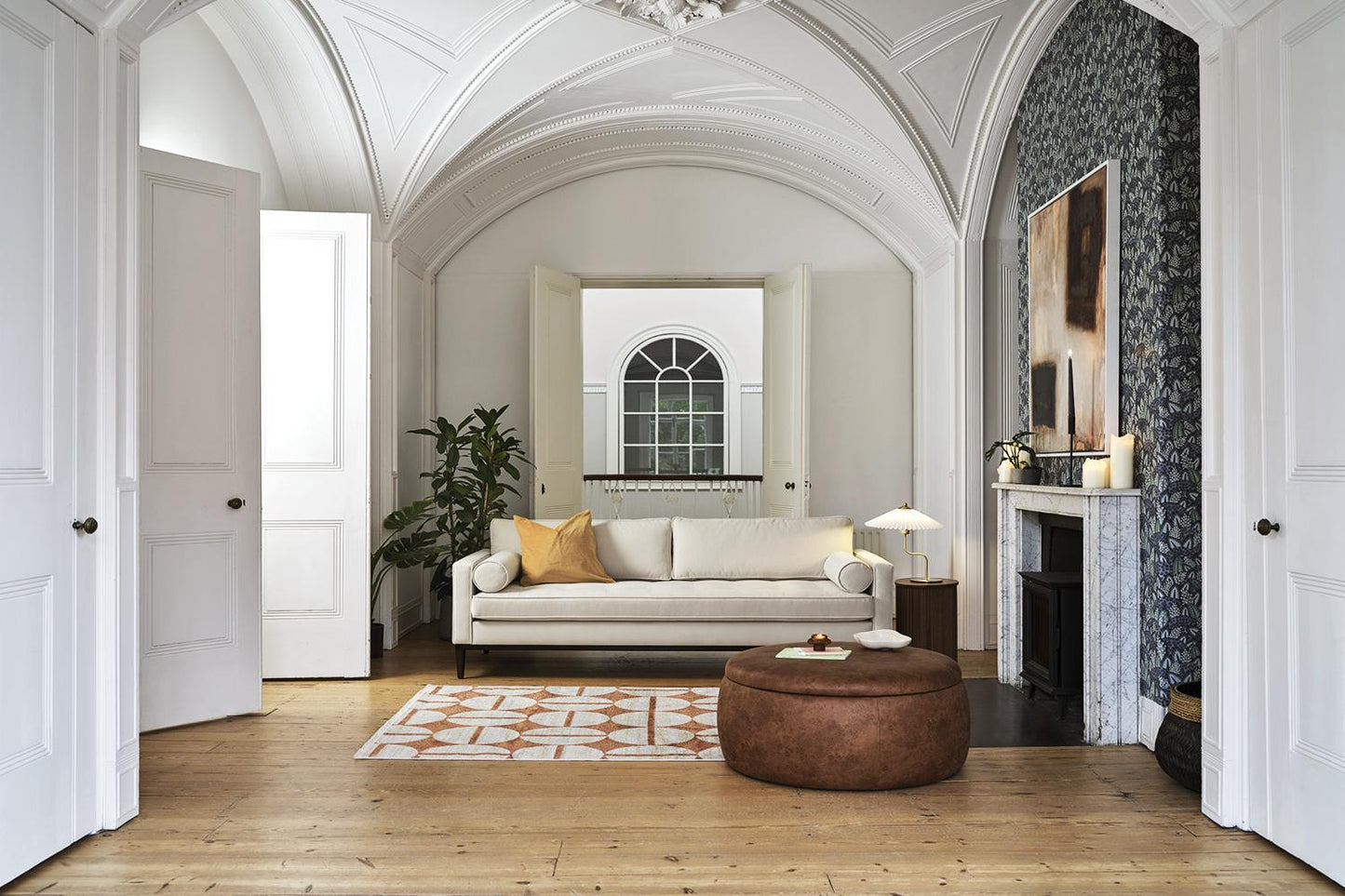 Model 02 3-Seater Sofa, Bone