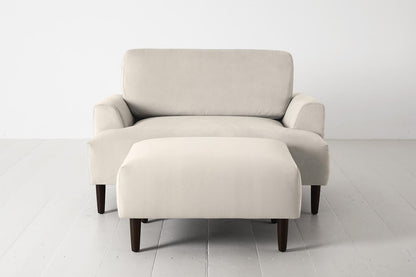 Chaiselongue Model 05, Knochenweiß