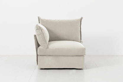 Model 06 Left Arm Module Sofa, Bone