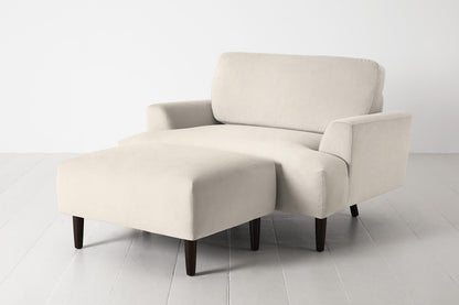 Chaiselongue Model 05, Knochenweiß