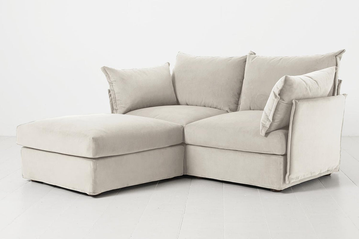 Zweisitzer-Sofa Model 06 mit Ecke links
