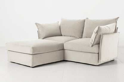 Model 06 2-Seater Left Chaise Sofa, Bone