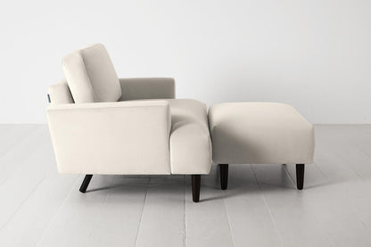 Chaiselongue Model 05, Knochenweiß