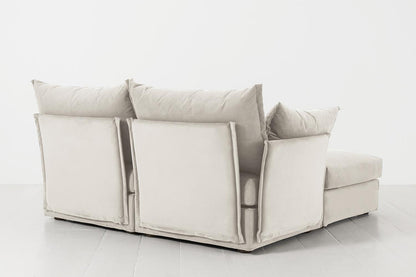 Model 06 2-Seater Left Chaise Sofa, Bone