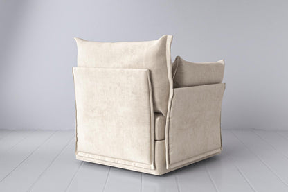 Model 06 Left Arm Module Sofa, Bone