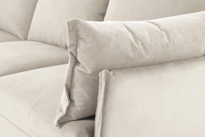 Dreisitzer-Ecksofa Model 06 mit Ecke rechts, Knochenweiß