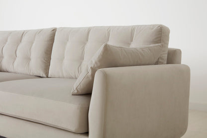Dreisitzer-Sofa Model 10, Knochenweiß