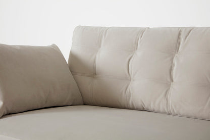 Dreisitzer-Sofa Model 10, Knochenweiß