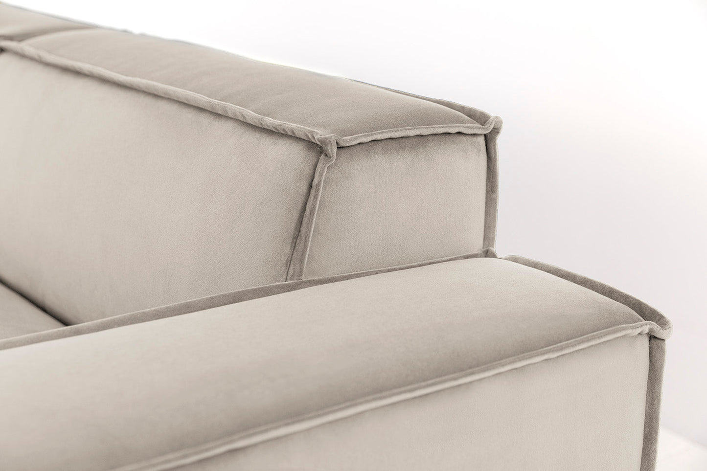 Zweisitzer-Sofa Model 03 mit Chaiselongue links