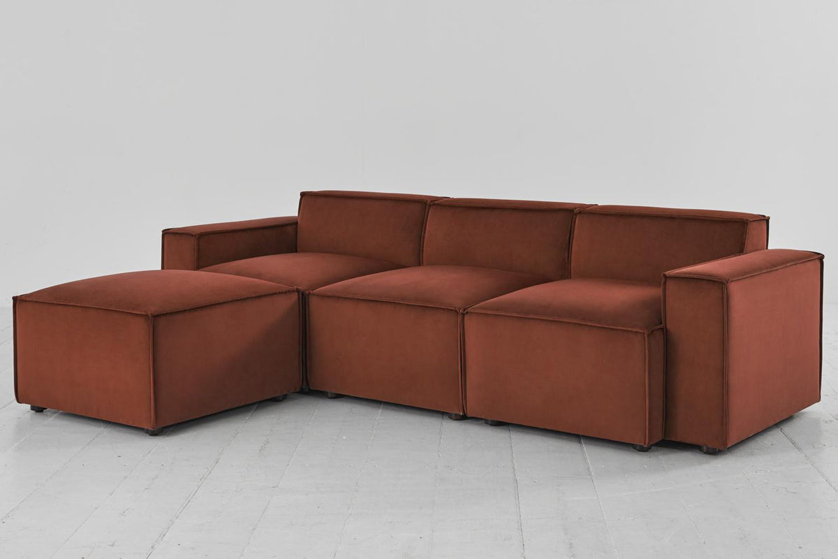 Dreisitzer-Sofa Model 03 mit Chaiselongue links