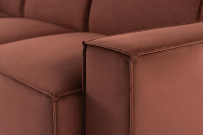 Model 03 Corner Sofa with Ottoman, Brick